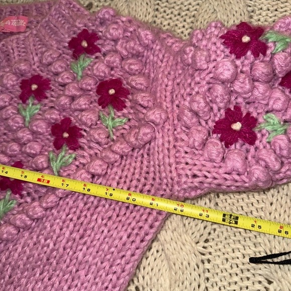 Sugar Thrillz lil flower patch knit cardigan - Picture 4 of 5